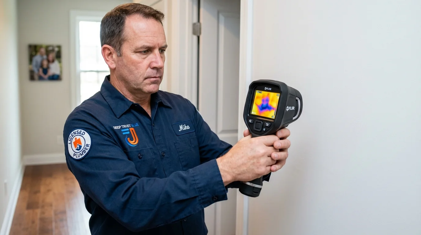 Thermal imaging leak detection by Johns Plumbing LLC in Fairland